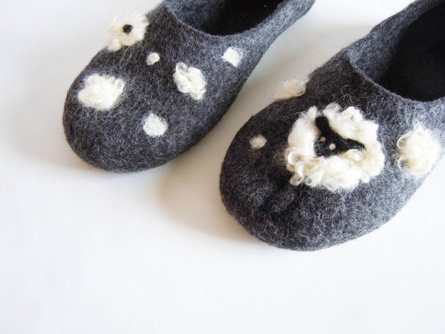 Wool Slippers Sheep House Shoes Sheepskin Slippers Merino Wool