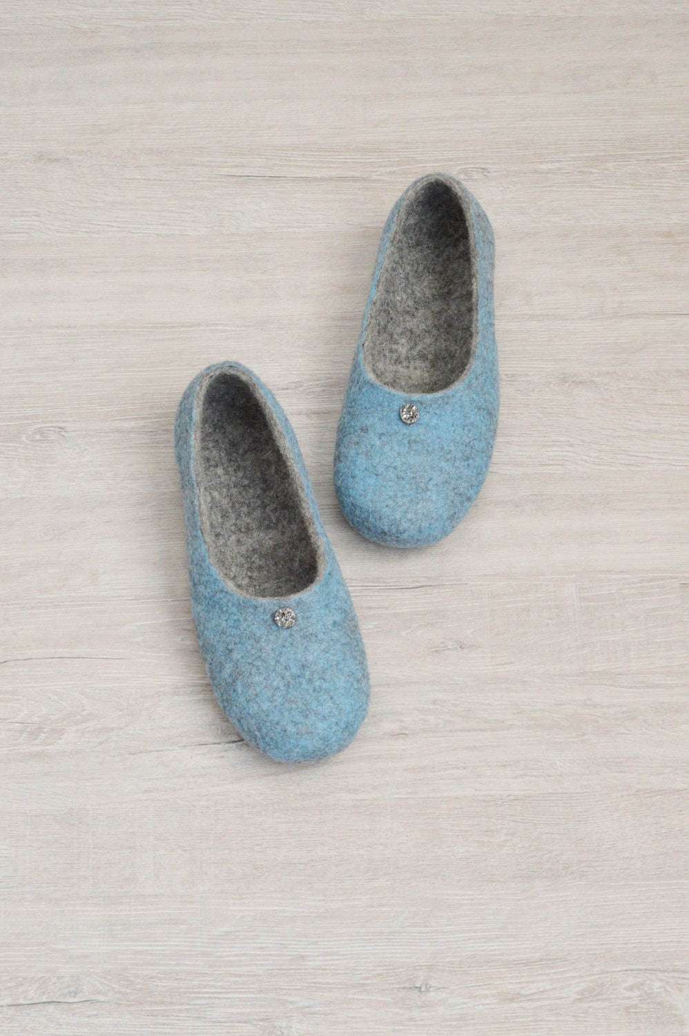 Felted Flat Ballerinas - Comfortable House Shoes - Home Soul