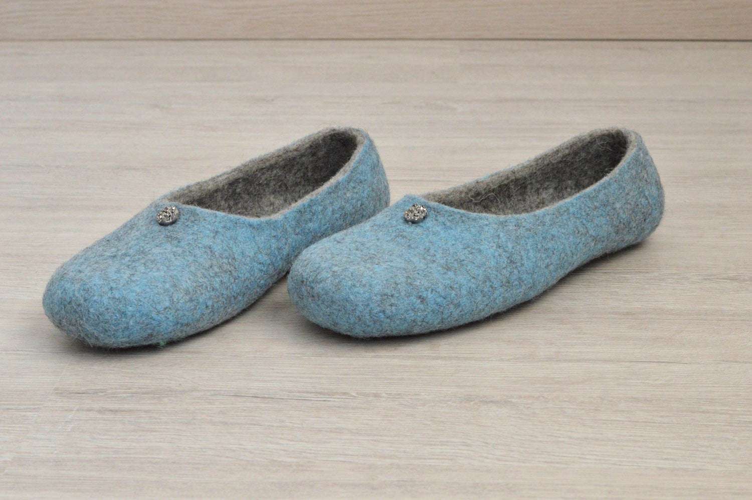 Felted Flat Ballerinas - Comfortable House Shoes - Home Soul