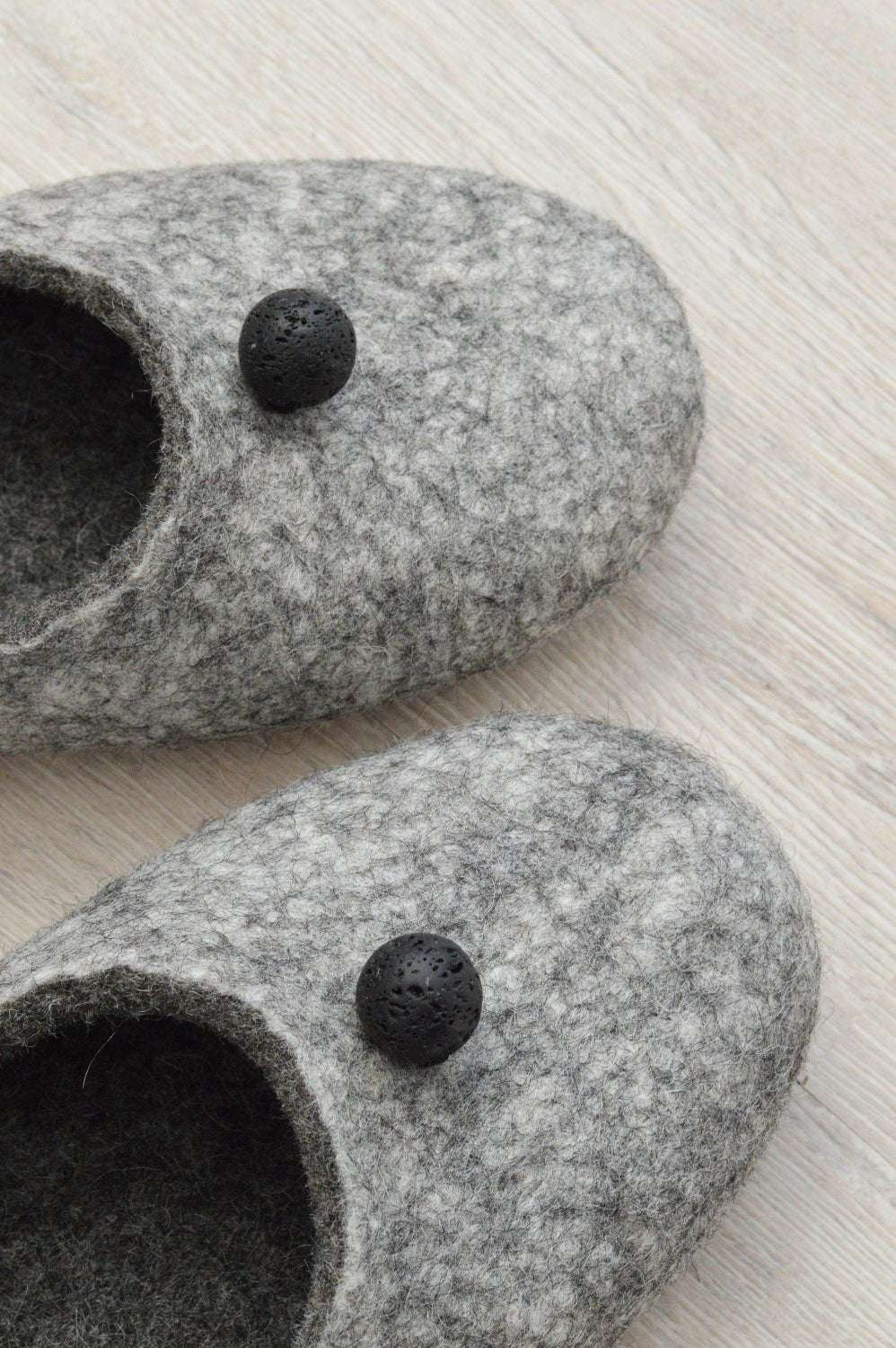 Felted Women Slippers - Comfortable House Shoes - Home Soul