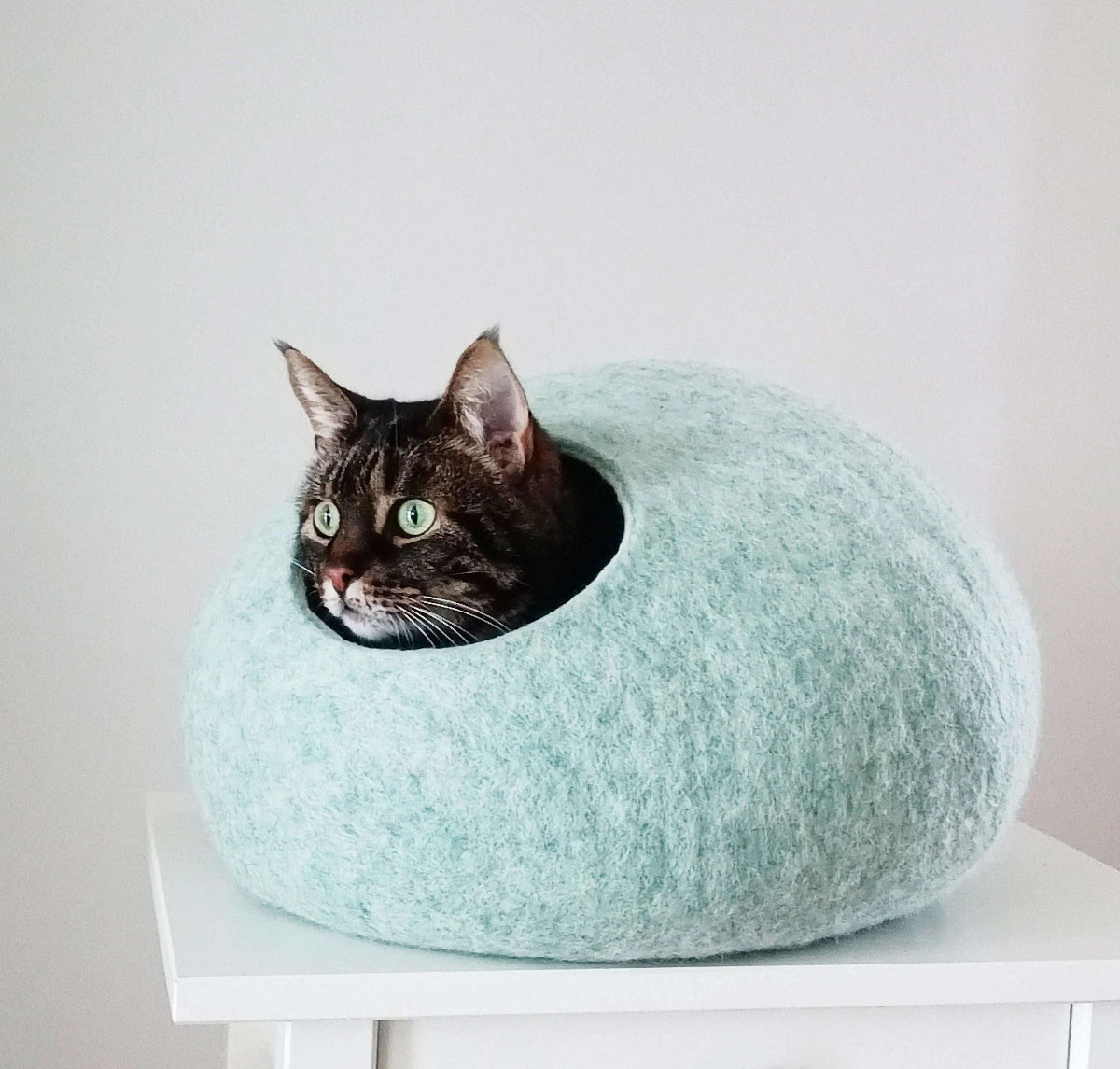 Mint Cat Cave - Eco-Friendly Pet Bed - Home Soul