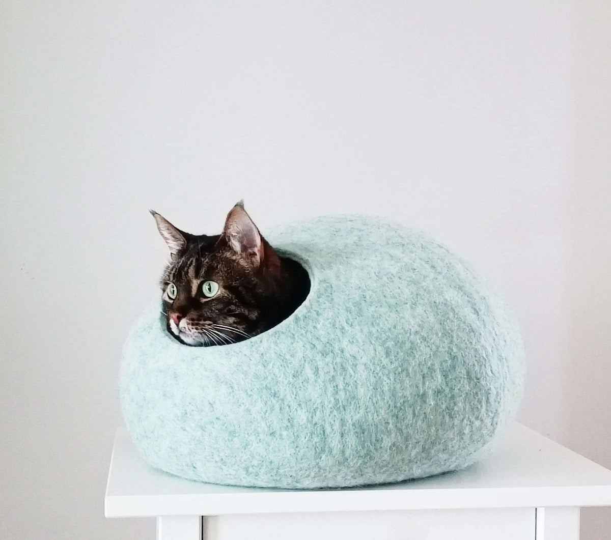Mint Cat Cave - Eco-Friendly Pet Bed - Home Soul