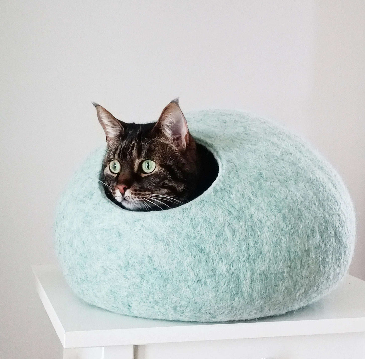 Mint Cat Cave - Eco-Friendly Pet Bed - Home Soul