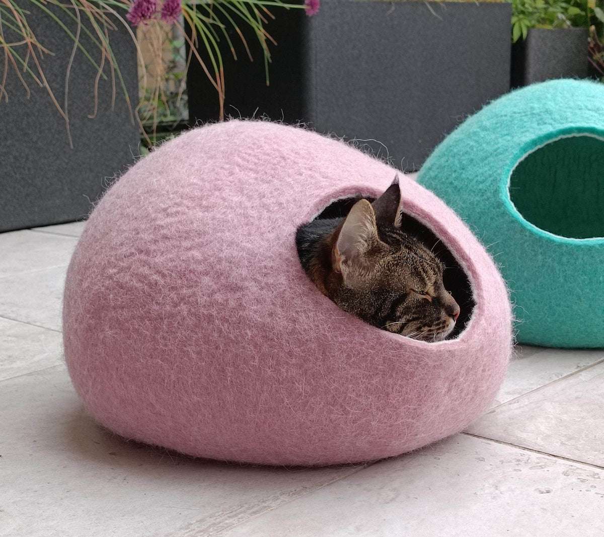 Pastel Cat Bed - Eco-Friendly Pet Cave - Home Soul