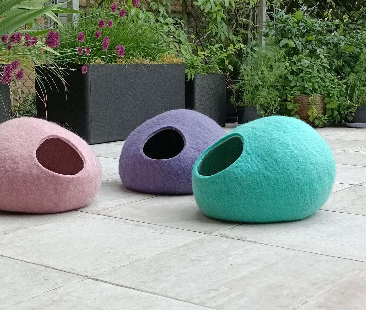 Pastel Cat Bed - Eco-Friendly Pet Cave - Home Soul