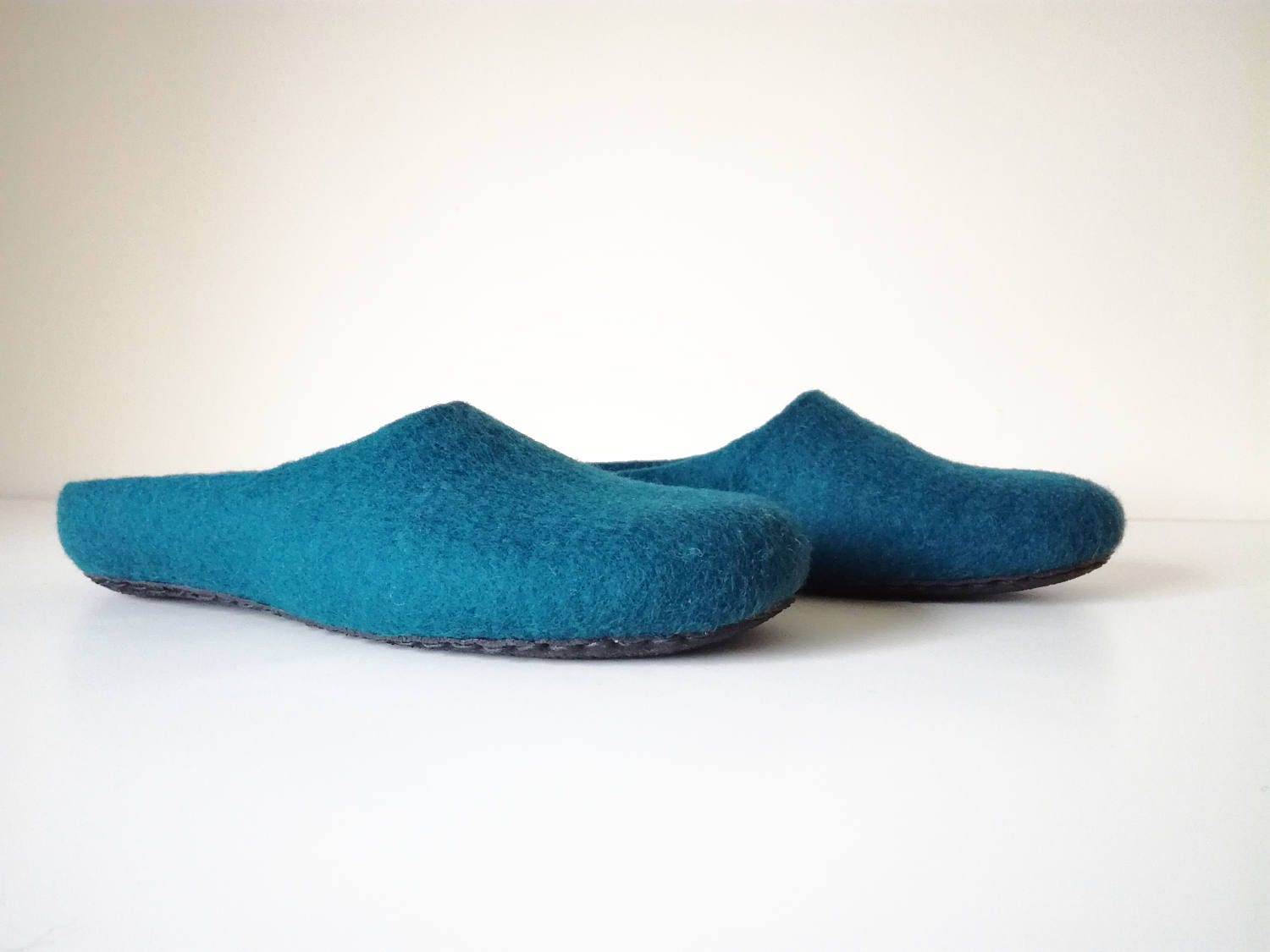 Custom Color Low Back Wool Slippers - House Shoes - Home Soul