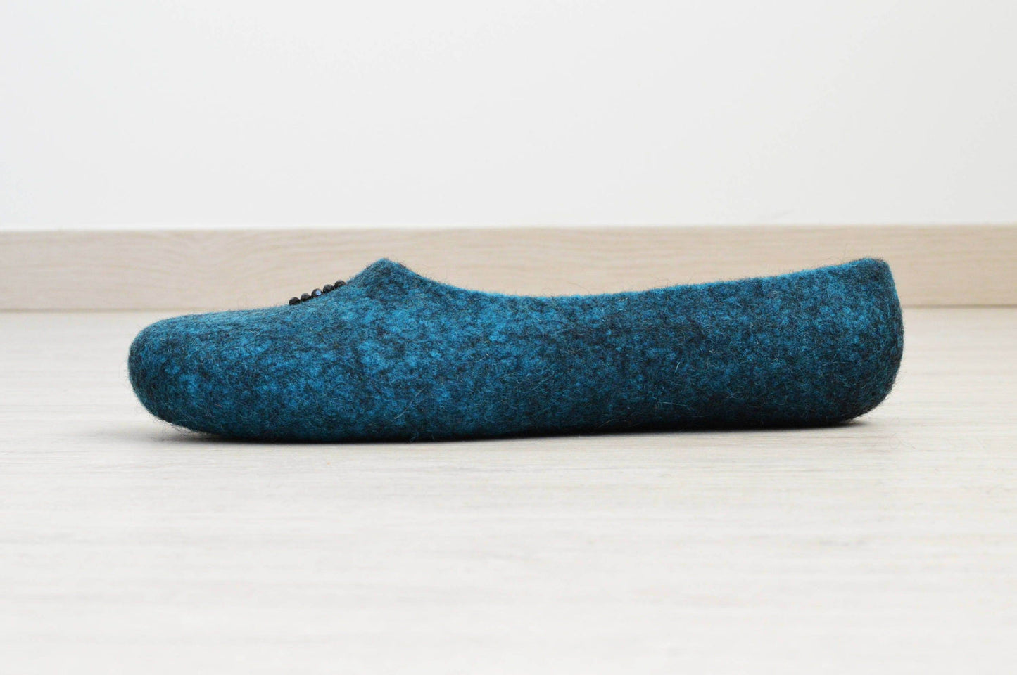 Comfortable Felted Women's Slippers - Flat Ballerinas - Home Soul