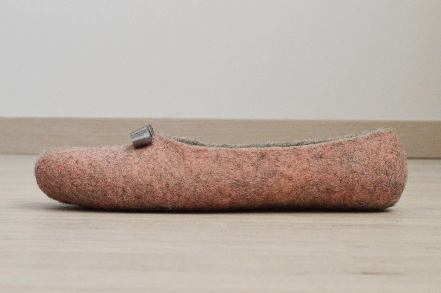 Pink Women Slippers - Felted Flat Ballerinas - Home Soul