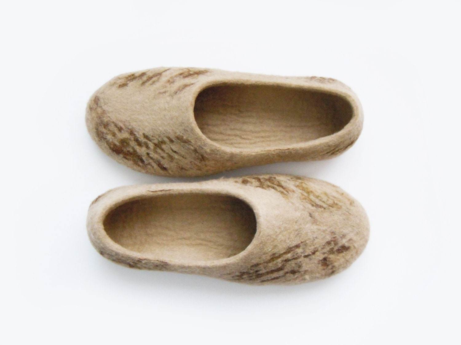 Felted wool slippers, house shoes - Home Soul