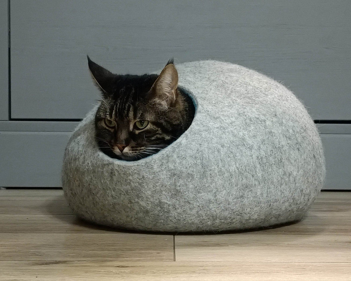Designer Two Color Cat House - Premium Pet Bed - Home Soul