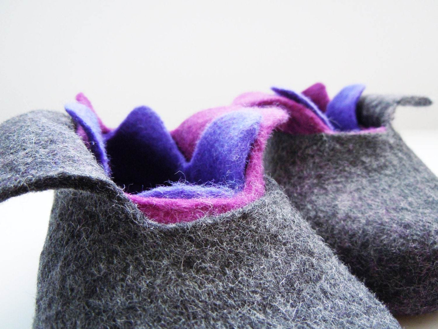 Felted 3 layer slippers - Home Soul