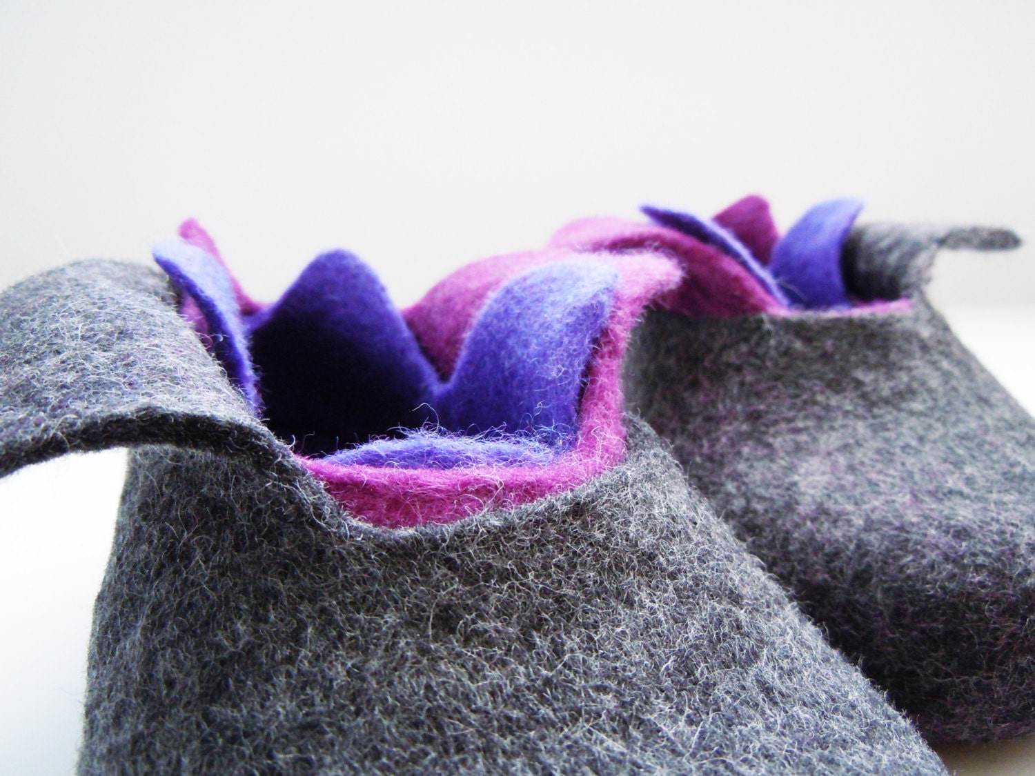 Felted 3 layer slippers - Home Soul