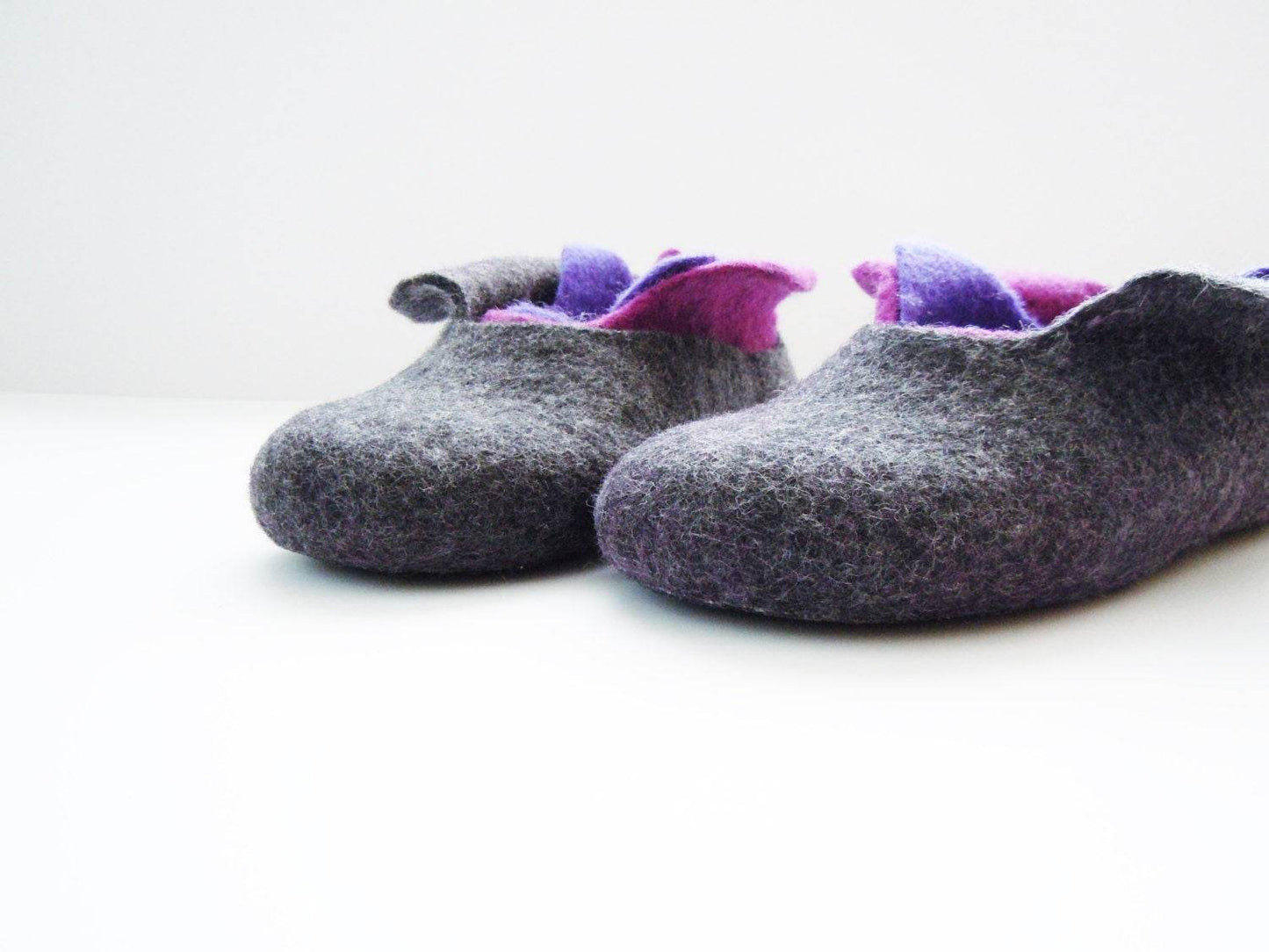 Felted 3 layer slippers - Home Soul
