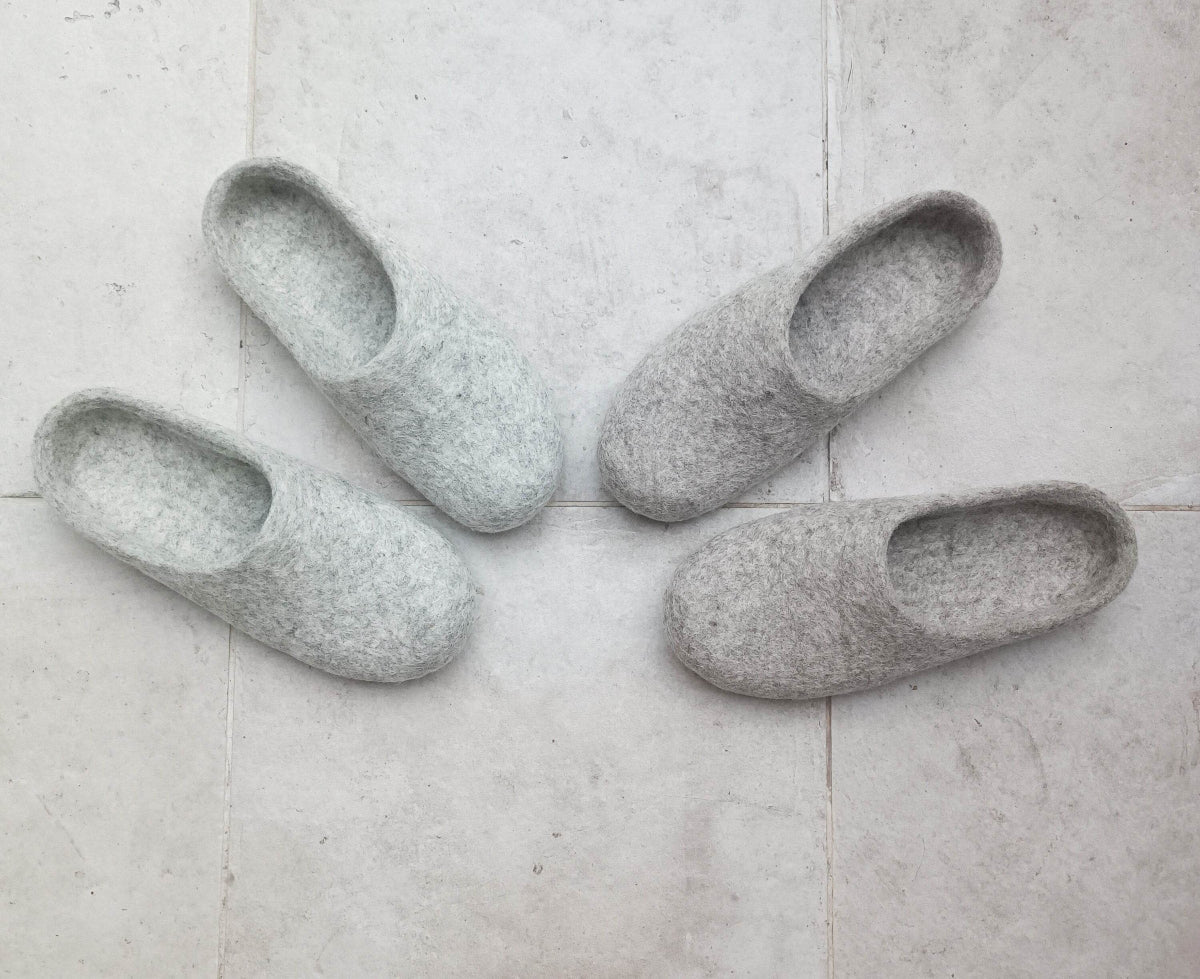 Natural Beige Unisex Slippers - Low Back Design - Home Soul