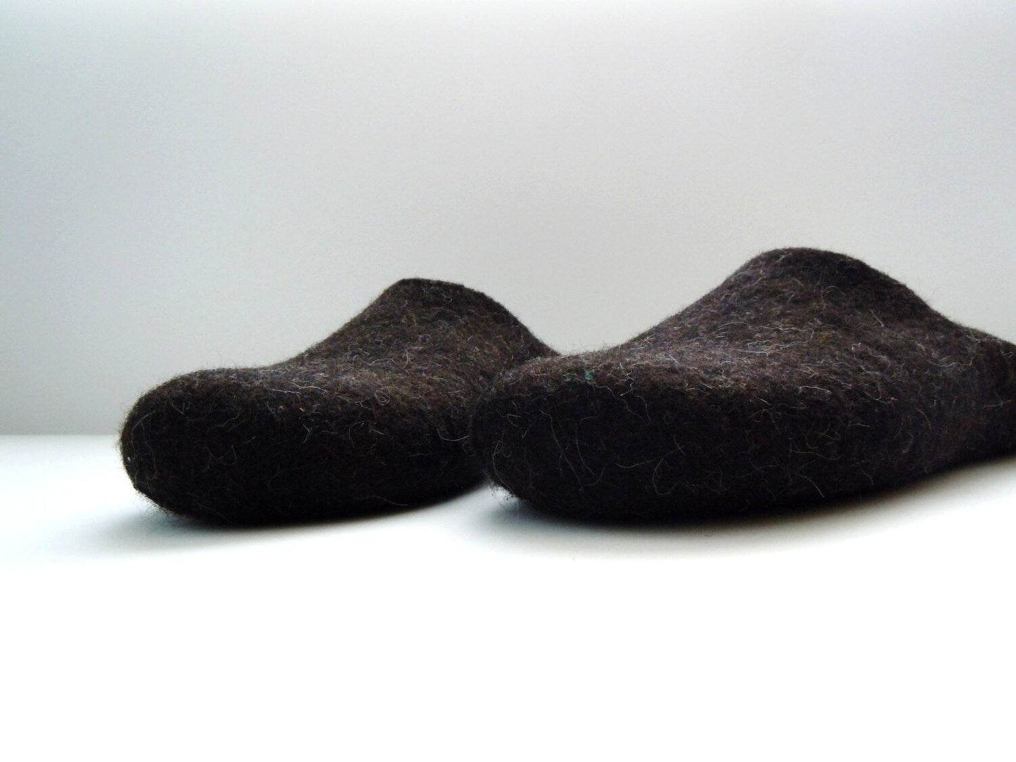 Brown Black Men's Backless Slippers - Eco-Friendly - Home Soul