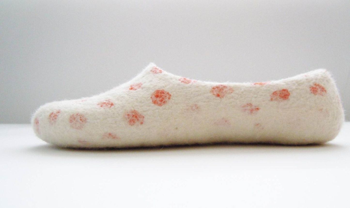 Orange Dots Slippers - Vibrant House Shoes - Home Soul