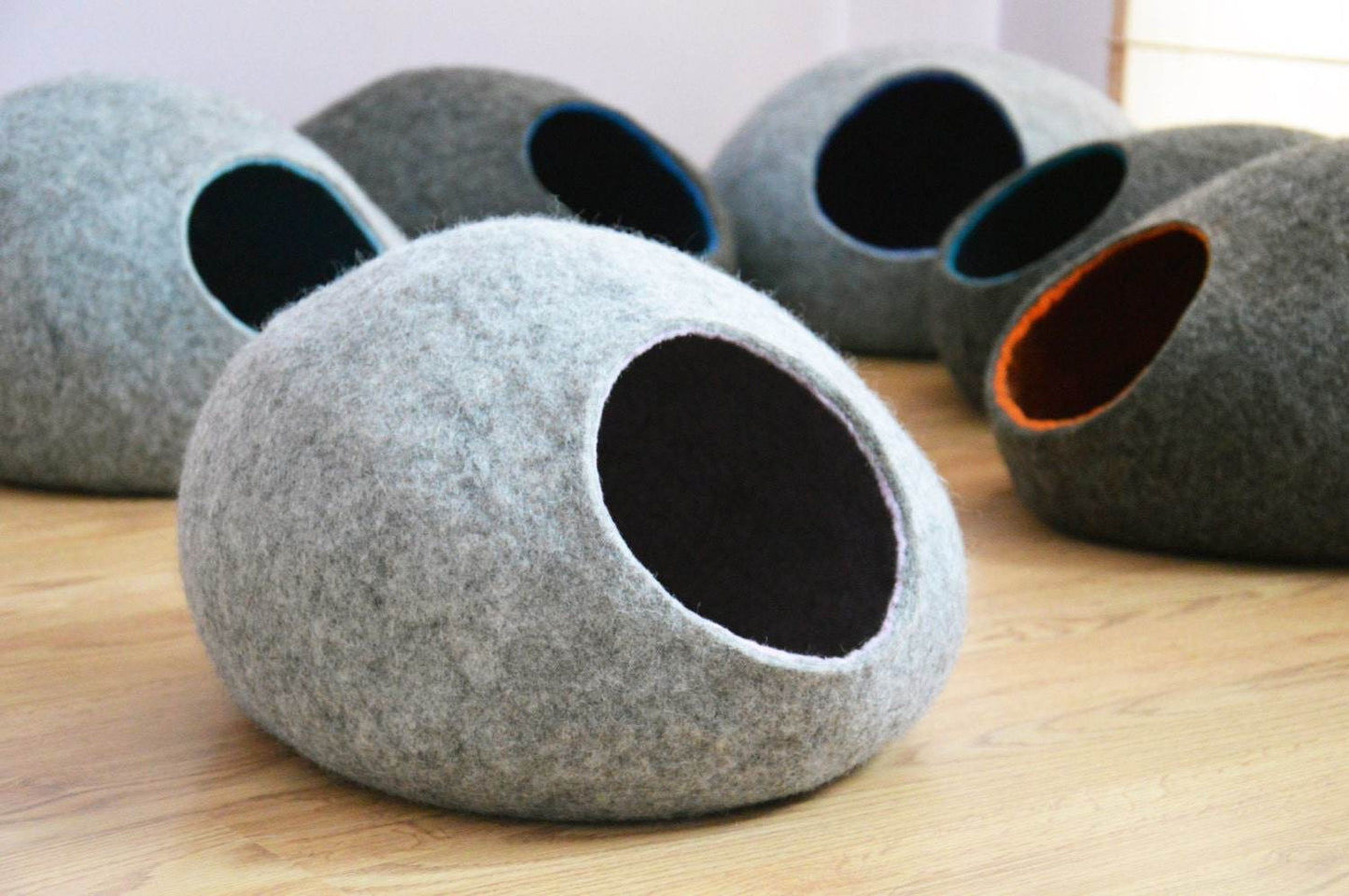 Wool Cat Bed - Premium Pet Cave - Home Soul