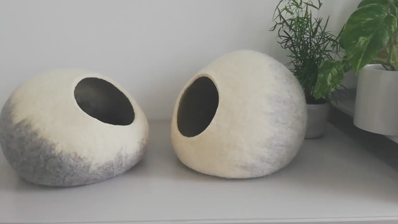 BUBBLE Shape Cat House / Ombre Color Pet Bed / Modern Pet Bed / Cat bed / Cat cave / Puppy bed / Cat house / Pet Furniture / Cat Nap Cocoon